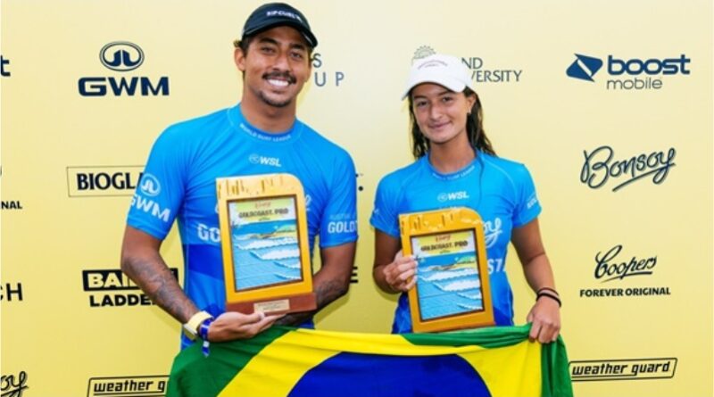 Samuel Pupo e Luana Silva são vice-campeões do Bonsoy Gold Coast Pro na Austrália